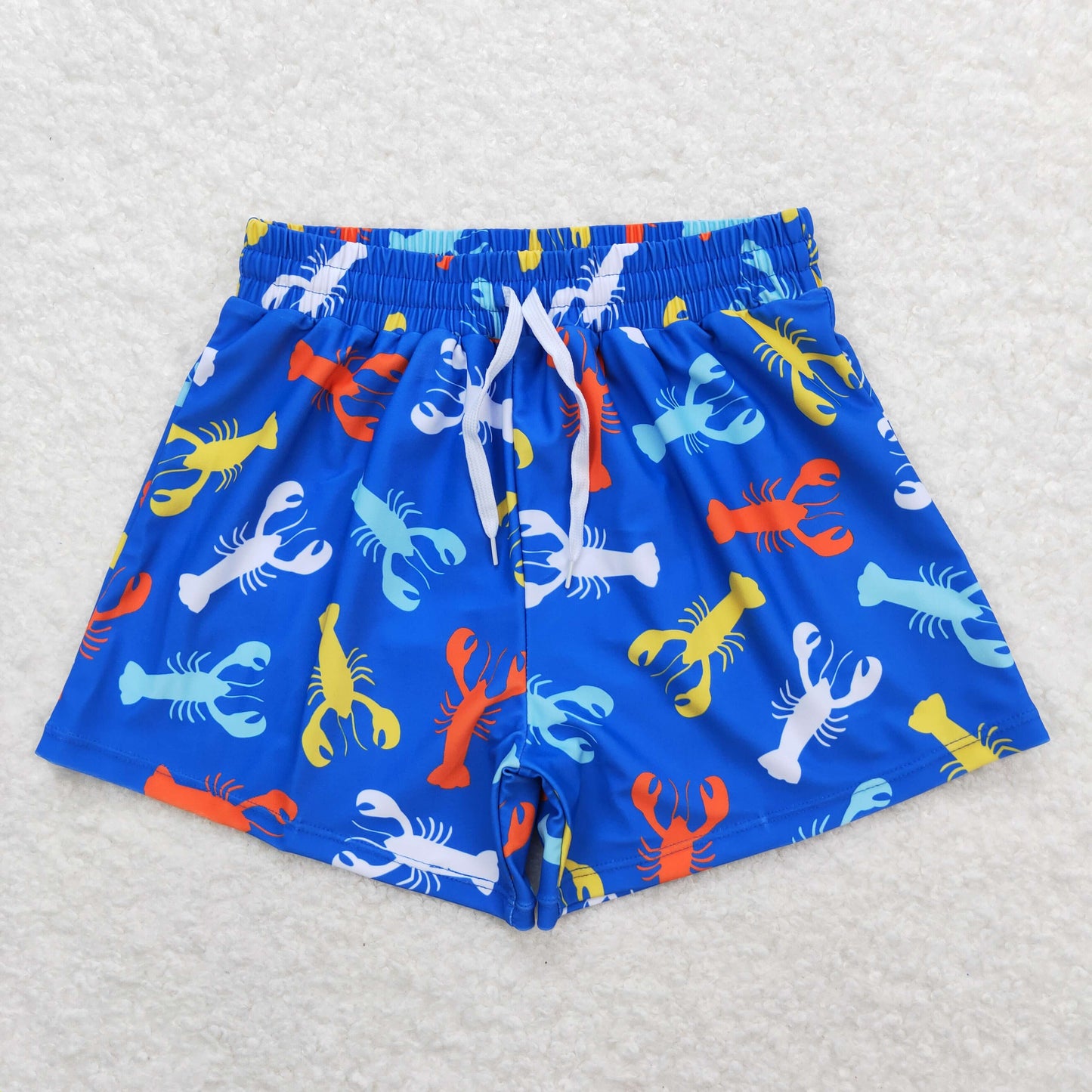 Baby Boy Toddler Crayfishes Swimsuit Trunks Summer Sibling Clothes RTS