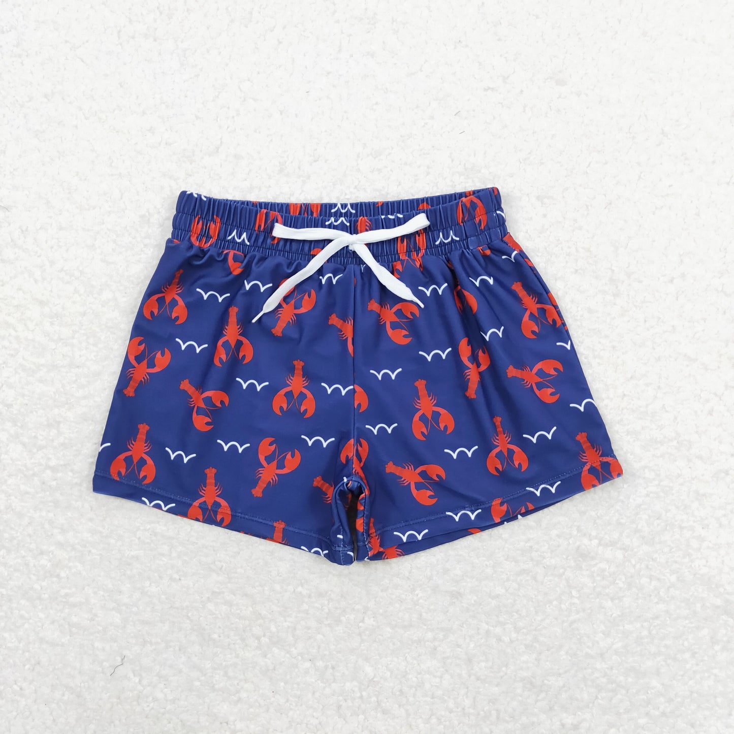 Baby Boy Toddler Crayfishes Swimsuit Trunks Summer Sibling Clothes RTS