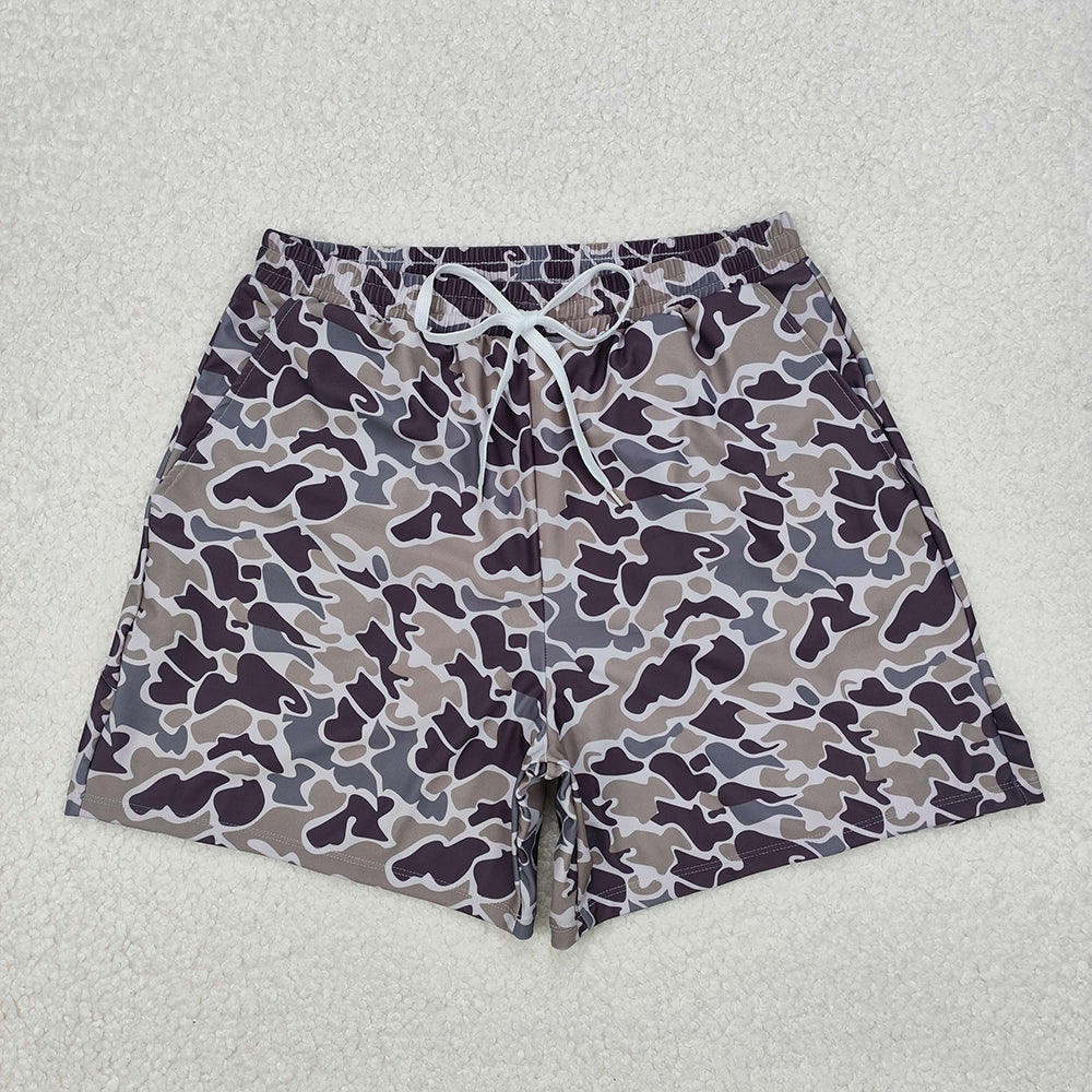 Adult Men Camo Bottom Swimming Trunks Shorts Swimwear RTS