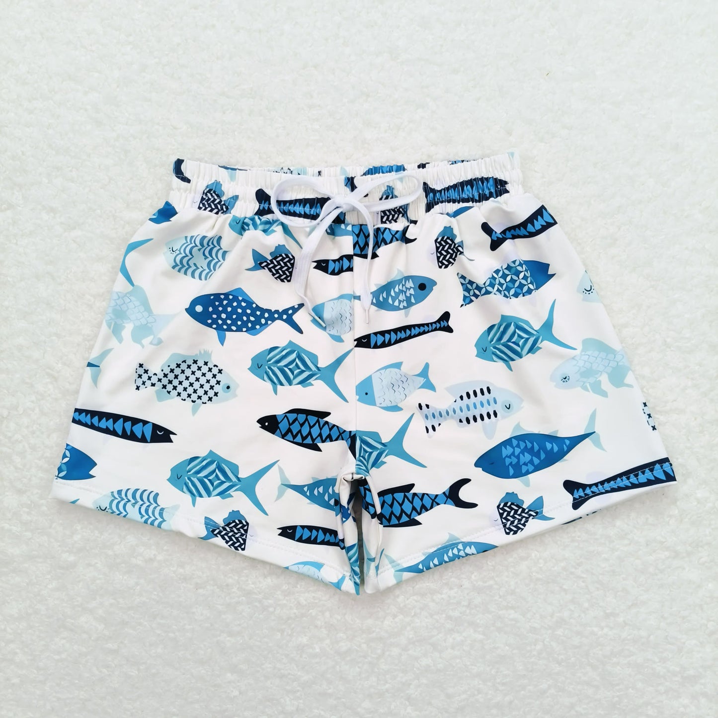 Baby Boy Summer Crabs Fishes Swimsuit Trunks Sibling Swimwear Clothes RTS