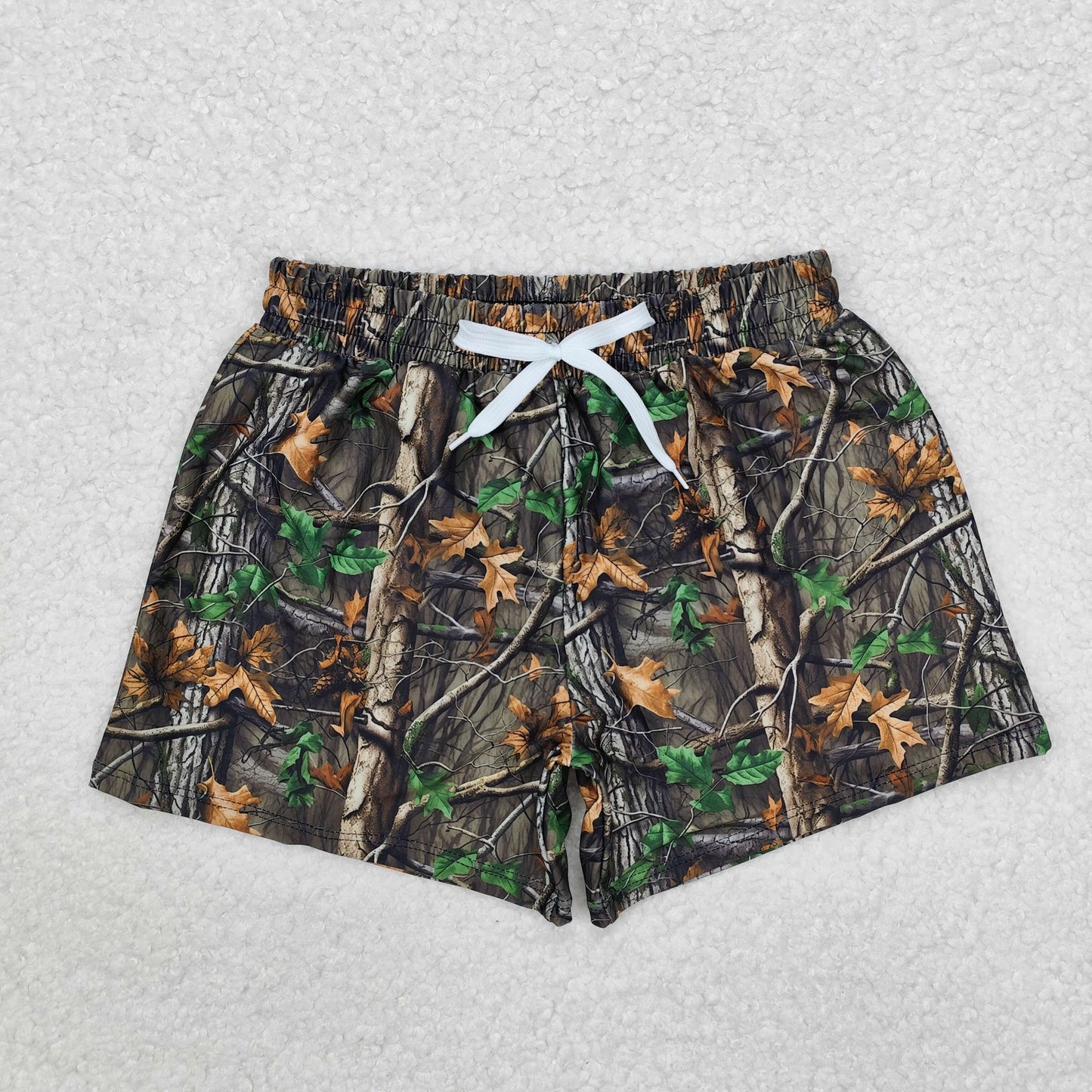 Baby Boy Summer Western Cactus Cows Trunks Sibling Swimsuit RTS