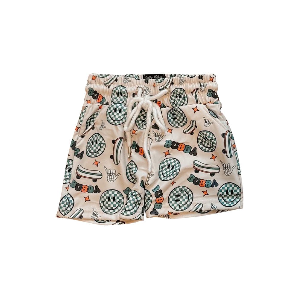 ( Moq 5 ) Preorder Baby Kids Boys Smile Summer Swim Trunks