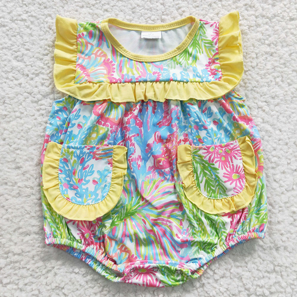 Baby Girl Sleeveless Flower Sibling Summer Romper Dress Clothes Set RTS