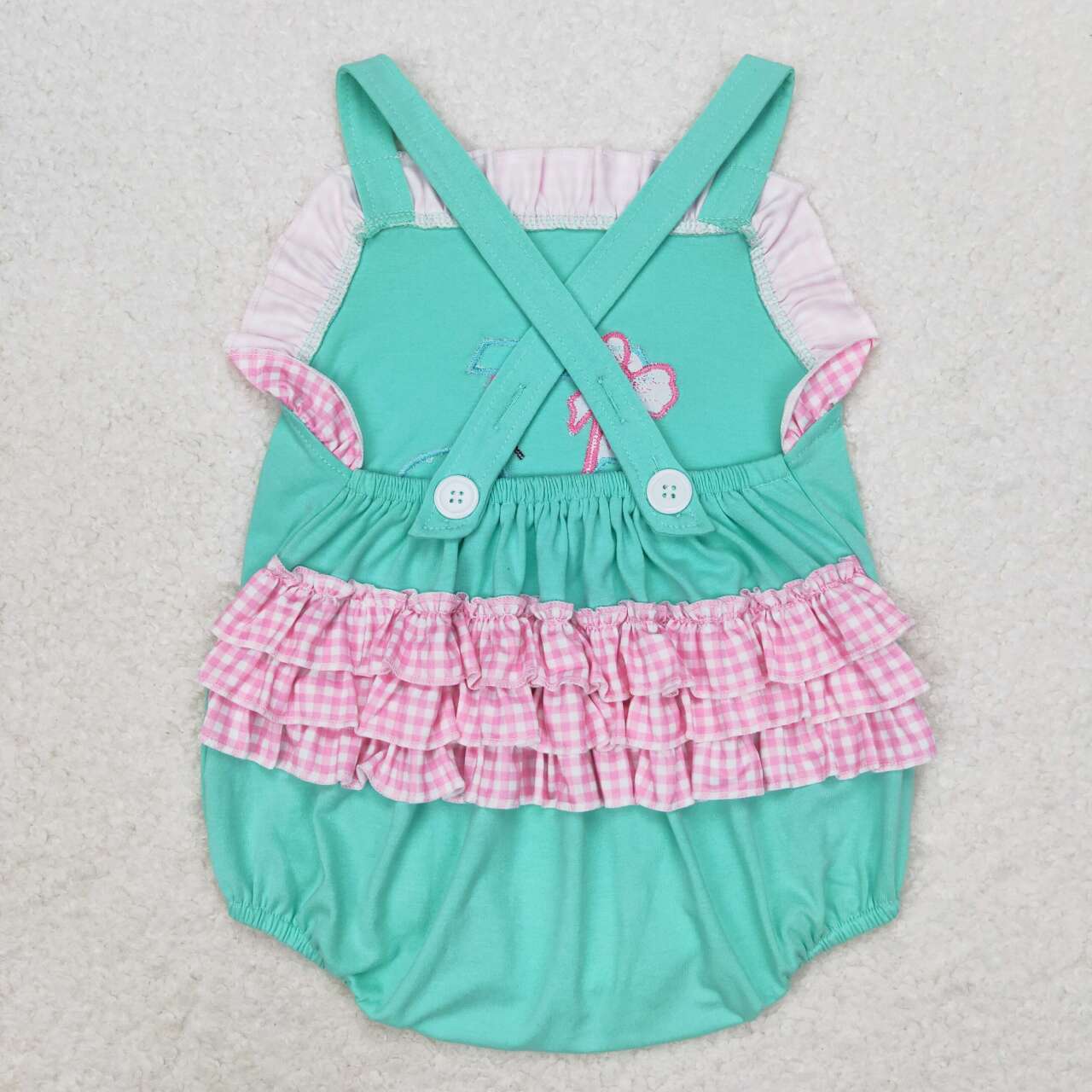 Baby Boy Girl Toddler Embroidery Golf Sibling Set Romper Clothes RTS