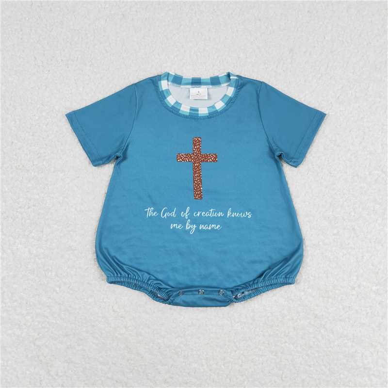 Baby Girl Short Sleeves Cross Sibling Romper Dress Clothes RTS