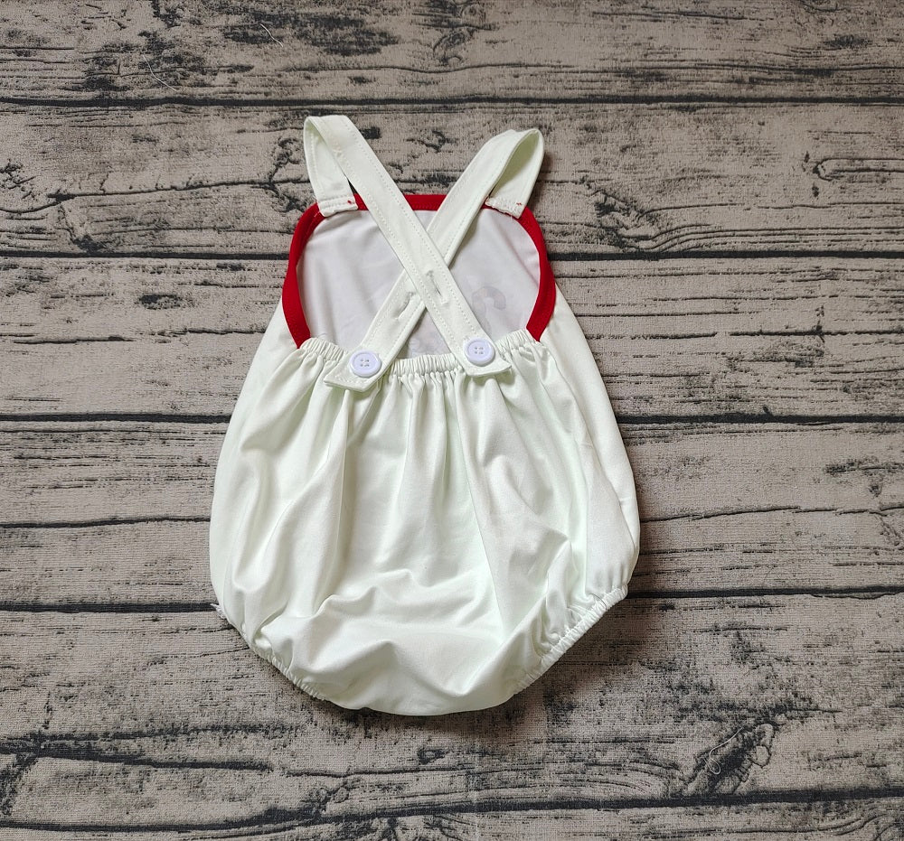 Baby Boy Sleeveless Bear Cartoon Pocket Bubble Romper