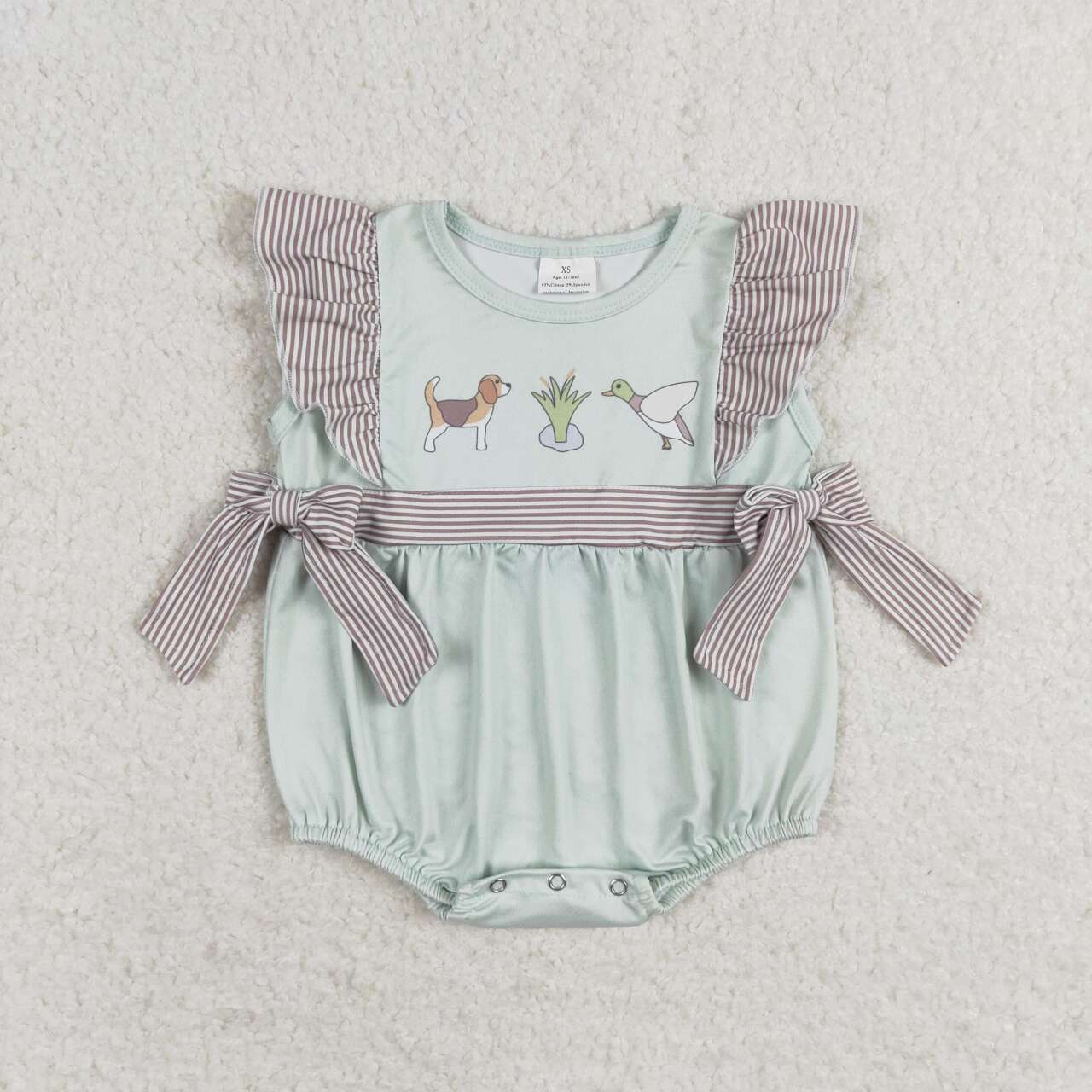 Duck Dog Print Sibling Summer Matching Clothes
