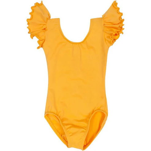 Preorder Baby Girl Short Sleeves Summer Orange Dance Romper ( Moq 5 )