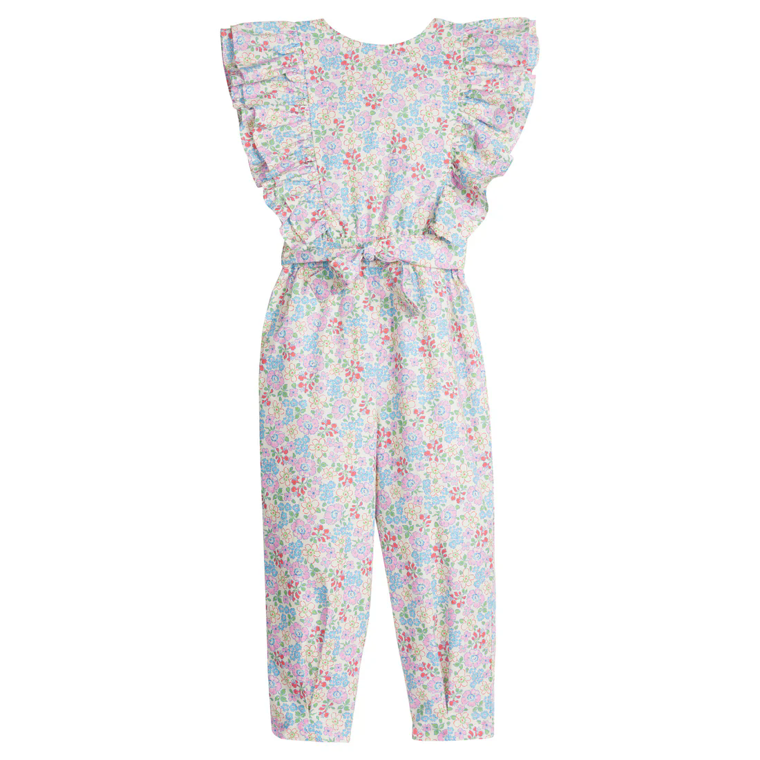 Preorder Baby Girl Short Sleeves Flower Ruffle Pants Jumpsuit ( Moq 5 )