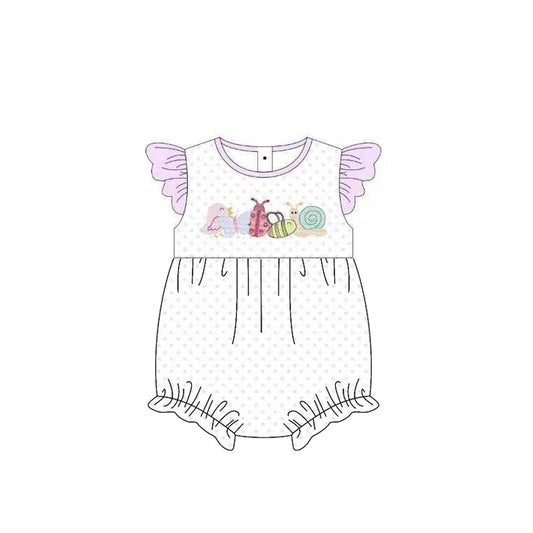 ( Moq 5 ) Preorder Baby Girls Infant Short Sleeves Animals Summer Bubble Romper