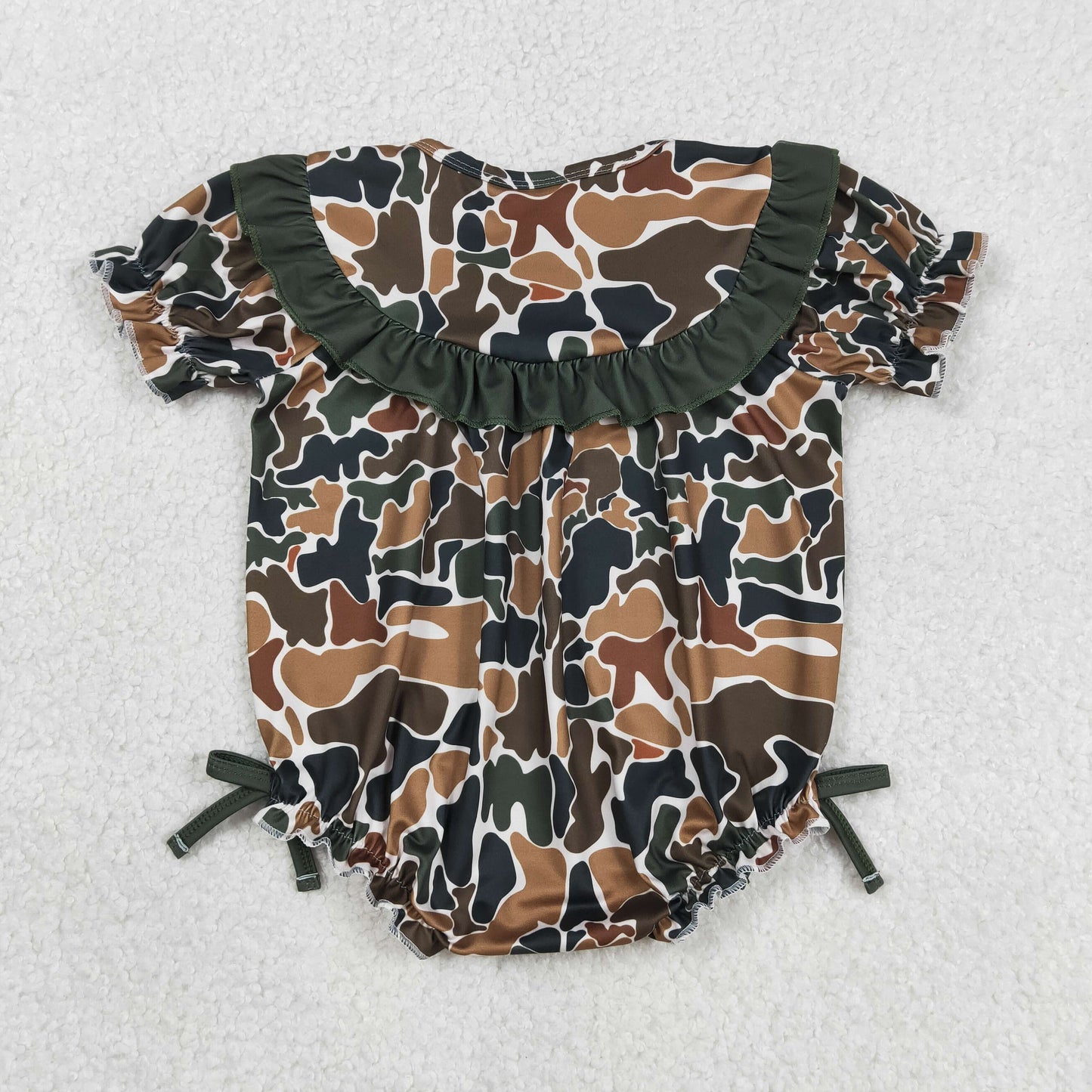Sibling Baby Boys Girls Sleeveless Embroidery Mama's Daddy's Camo Rompers Clothes