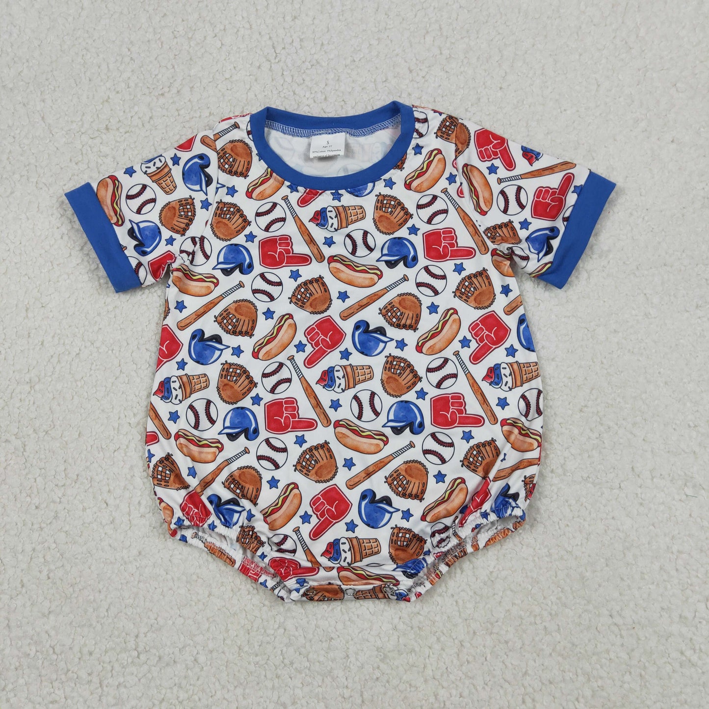 Sibling Baby Boys Kids Short Sleeves Baseball Shirt Shorts Set Romper 4th of July Clothes