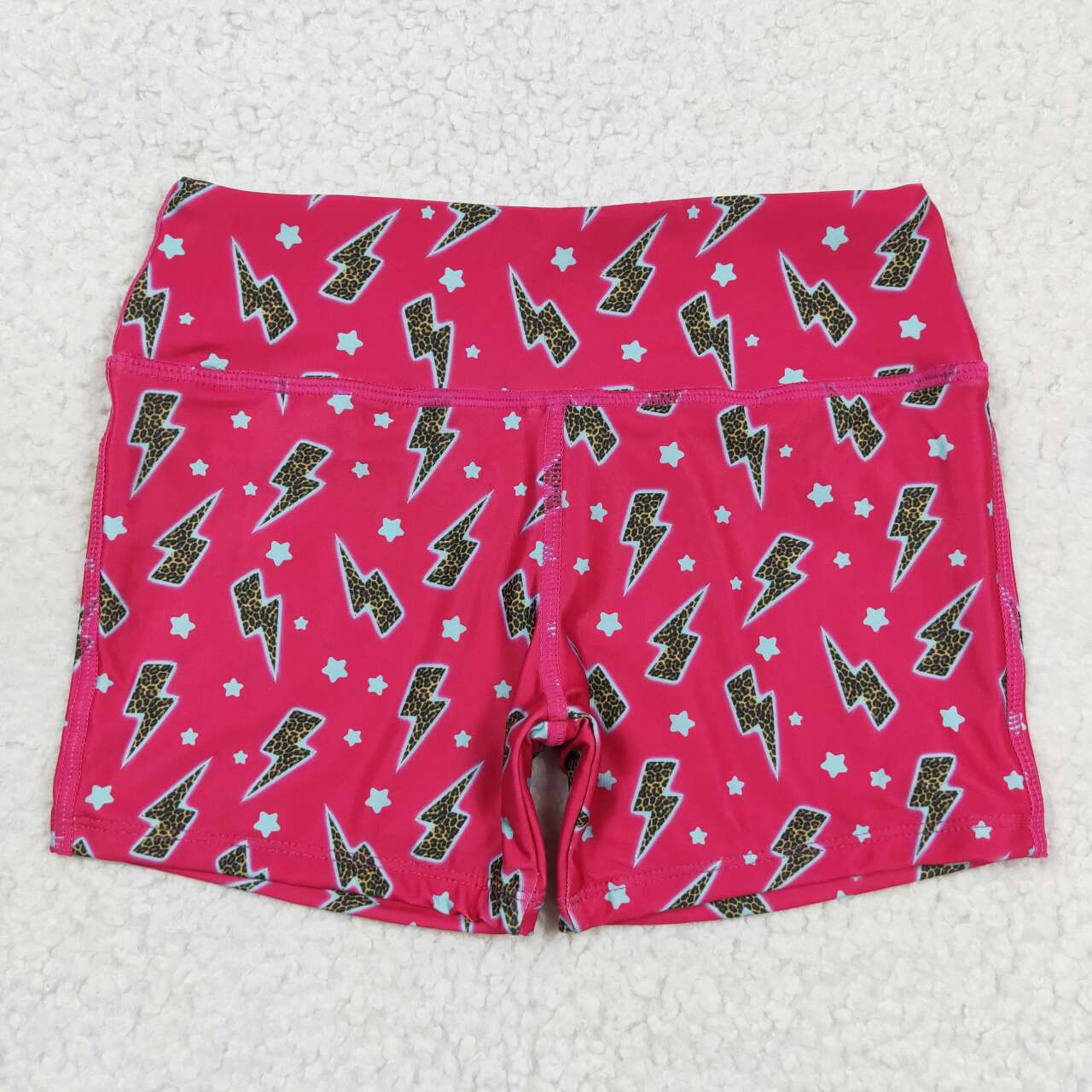 Baby Girl Plaid Leopard Cactus Biking Sibling Shorts Bottoms RTS