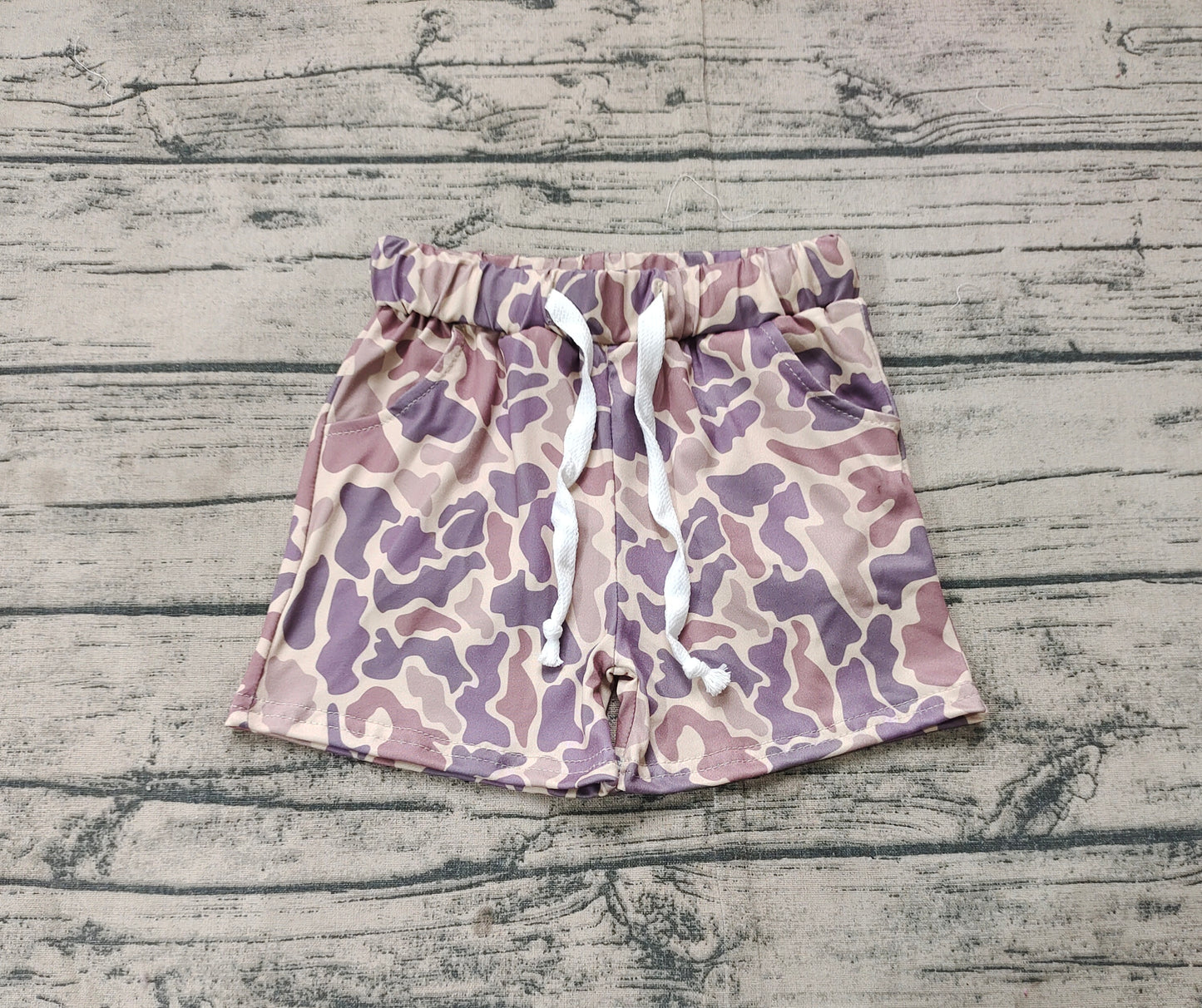 Pre-order Baby Boy Camo Summer Pockets Shorts Clothes RTS
