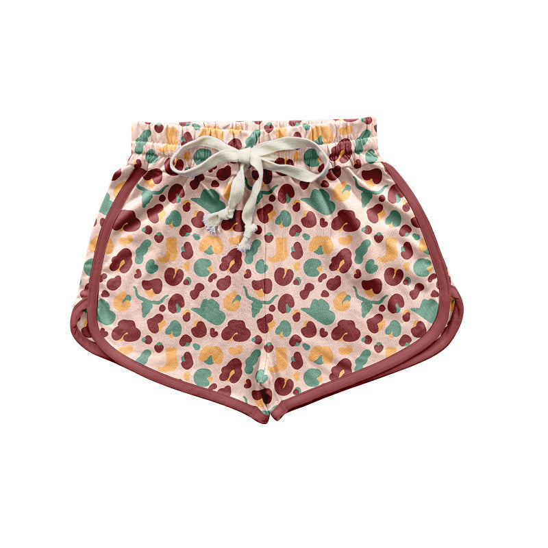 Preorder Adult Women Western Cow Hats Leopard Sports Summer Shorts