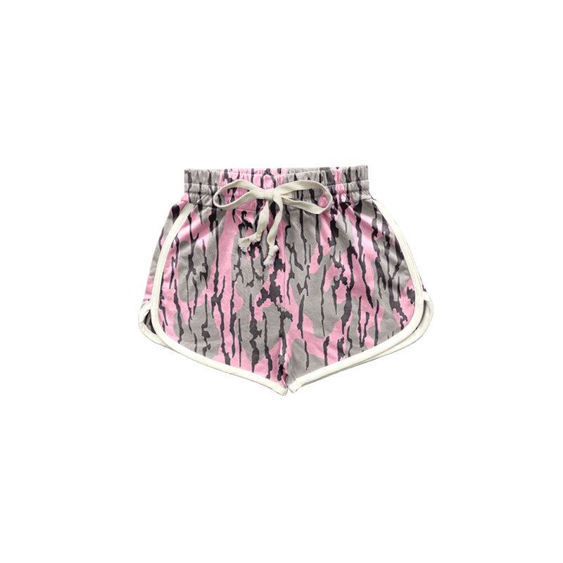 Preorder Baby Girl Toddler Camo Pink Sports Summer Shorts