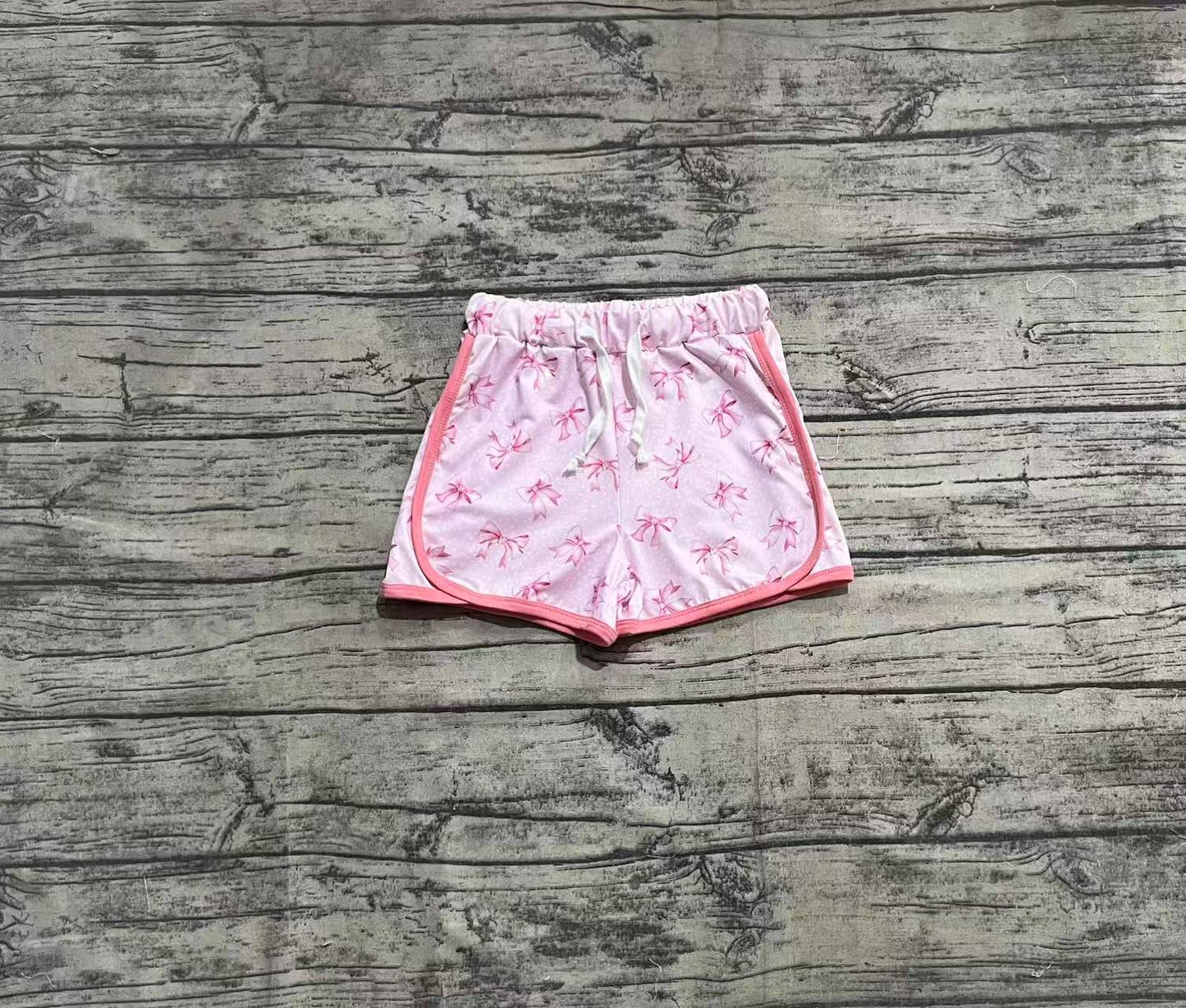 Baby Girl Dots Bows Pink Sports Bottoms Shorts RTS