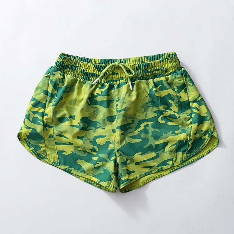 Preorder Baby Girl Green Camo Yoga Active Wear Bottoms Shorts ( Moq 5 )