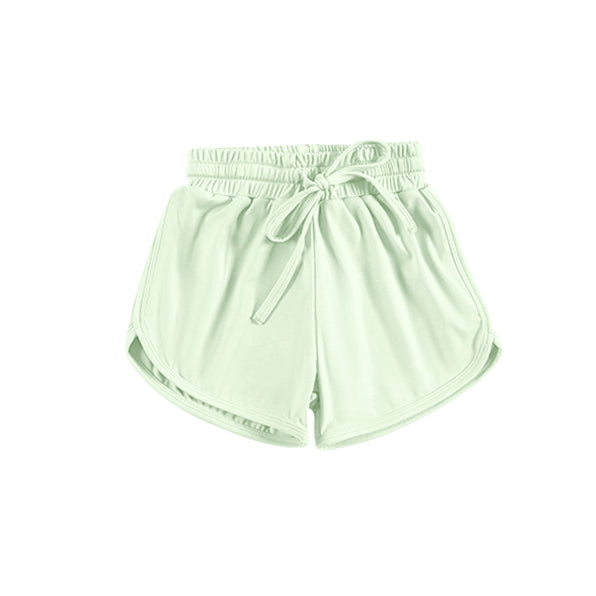 Preorder Baby Girl Toddler Green Long Sleeves Yoga Shirt Shorts Athletic Clothes Set ( Moq 5 )