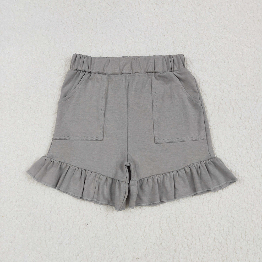 Baby Girl Toddler Pockets Cotton Ruffle Shorts Sibling Summer Bottoms RTS