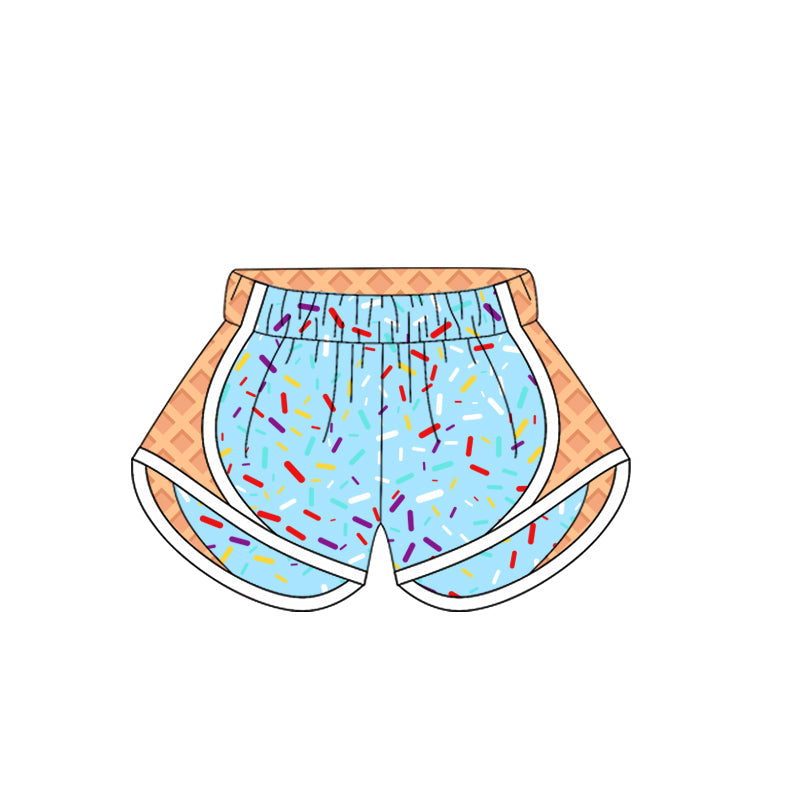 Preorder Adult Women Blue Yoga Shorts Bottoms ( Moq 5 )