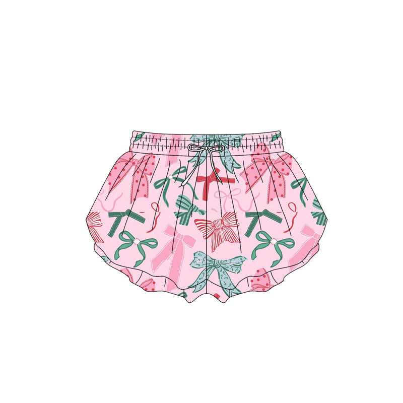 Preorder Baby Girl Bows Pink Shorts Bottoms ( Moq 5 )
