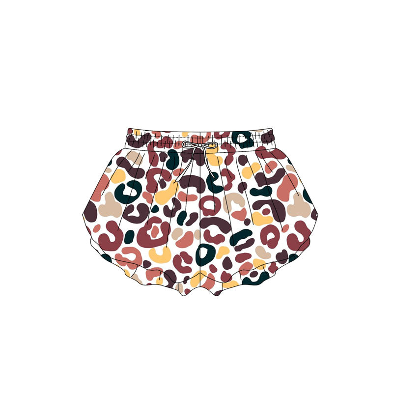 Preorder Baby Girl Summer Leopard Shorts Bottoms ( Moq 5 )
