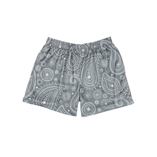 ( Moq 5 ) Preorder Baby Girl Toddler Flower Grey Shorts Summer Bottom