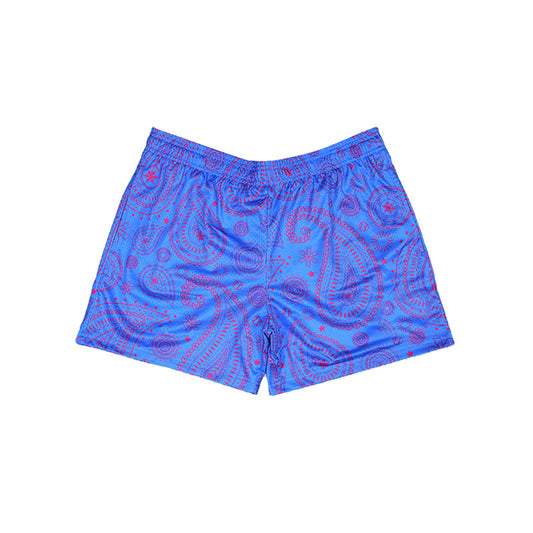 ( Moq 5 ) Preorder Baby Girl Toddler Flower Blue Shorts Summer Bottom