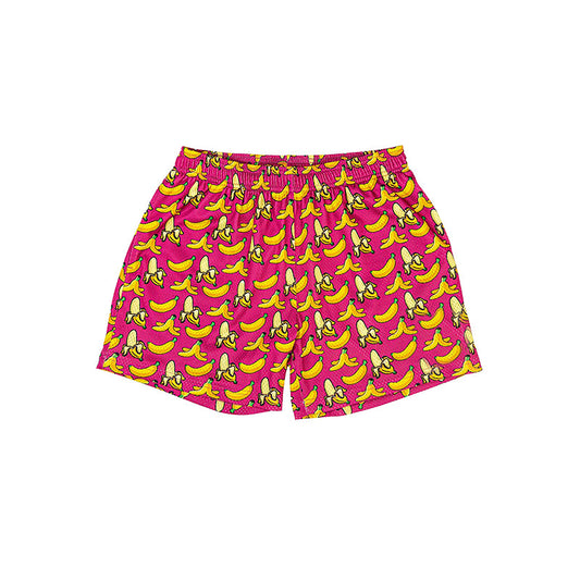 ( Moq 5 ) Preorder Baby Girl Toddler Bananas Pink Shorts Summer Bottom