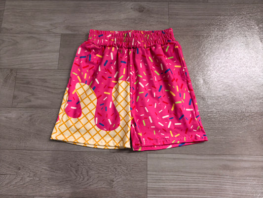 Baby Boy Girl Drips Team Pink Pockets Shorts Bottom Clothes RTS