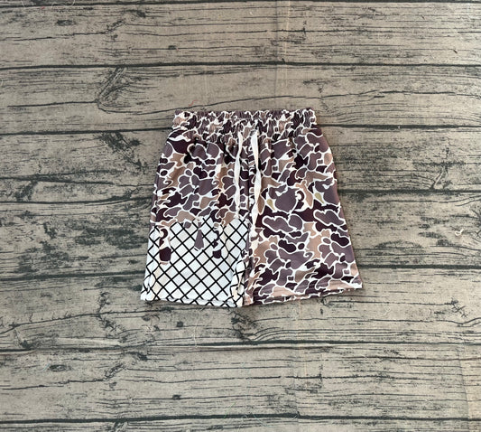 ( No moq ) Preorder Boys Kids Toddler Camo Drips Summer Shorts Bottoms