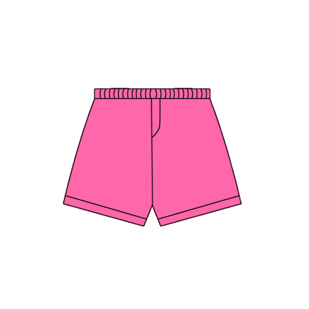 ( Moq 5 ) Preorder Girls Kids Hot Pink Yoga Active Shorts Summer Bottom