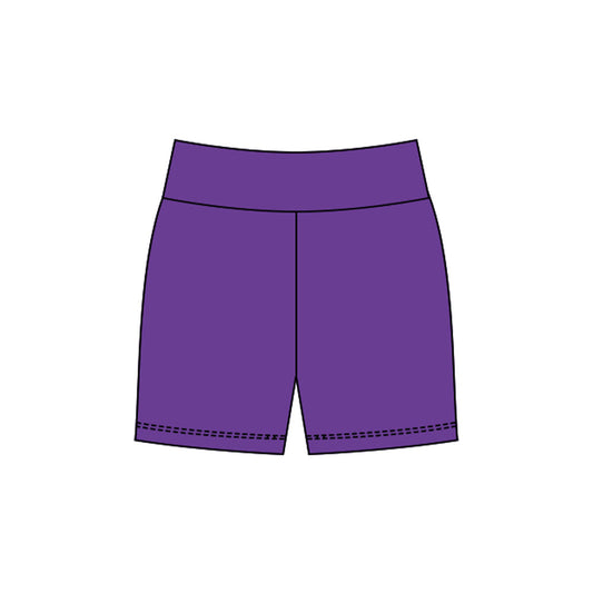 ( Moq 5 ) Preorder Baby Girls Purple Yoga Active Shorts Bottom