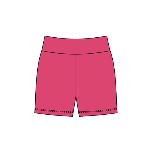( Moq 5 ) Preorder Baby Girls Hot Pink Yoga Active Shorts Bottom