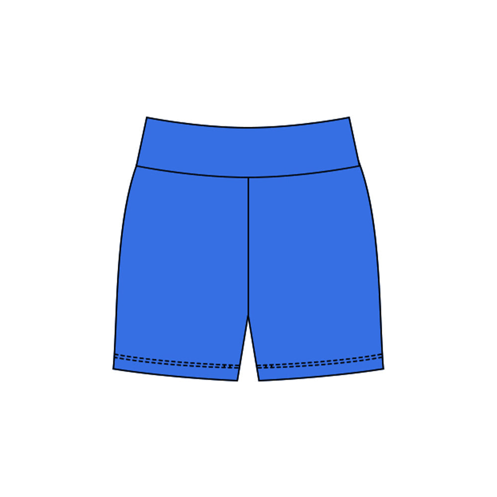( Moq 5 ) Preorder Baby Girls Blue Yoga Active Shorts Bottom