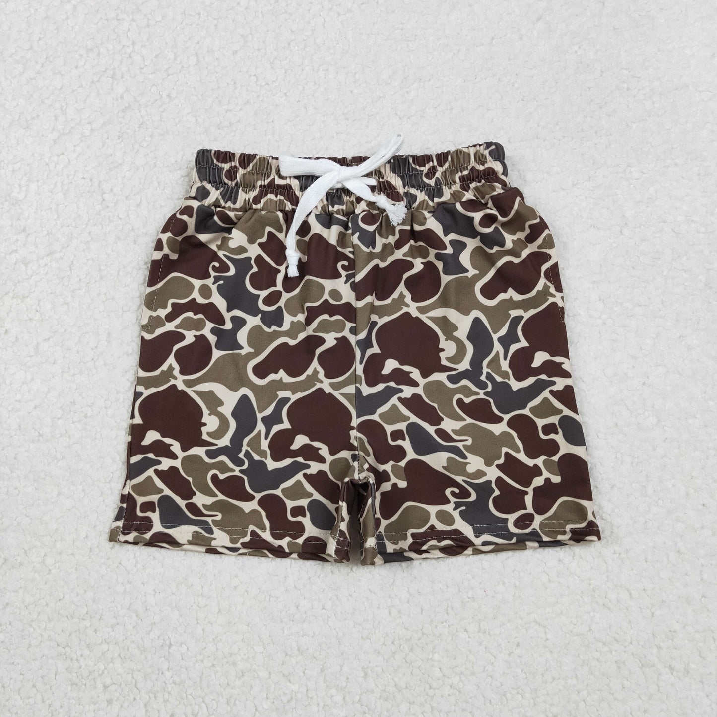 Sibling Baby Boys Toddler Camo Pockets Shorts Southern Bottoms RTS
