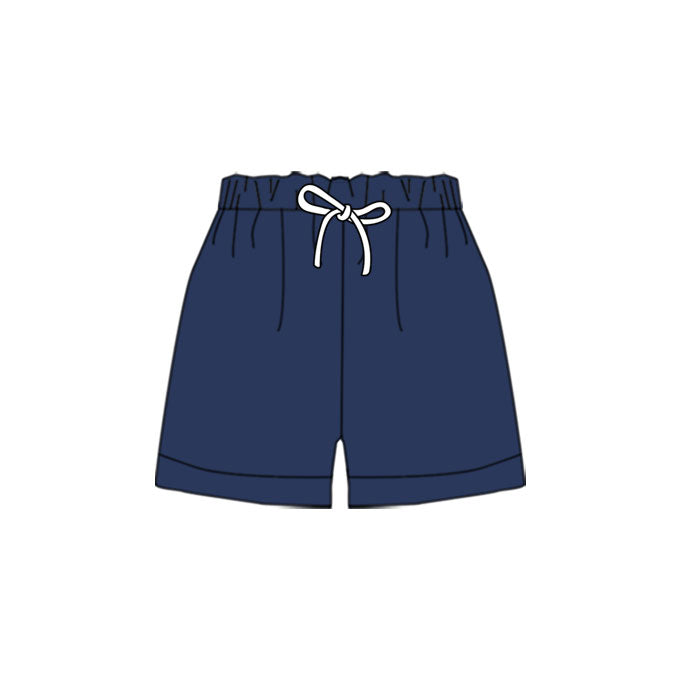 ( Moq 5 ) Preorder Baby Boys Navy Pockets Shorts Bottoms