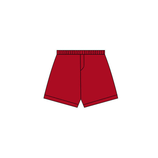 ( Moq 5 ) Preorder Baby Girls Kids Red Shorts Yoga Bottoms