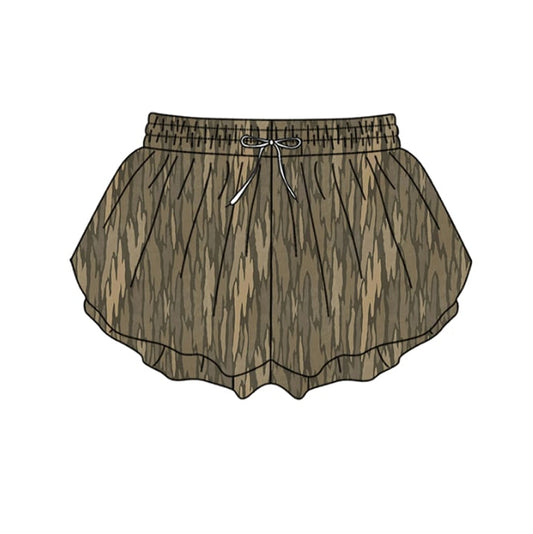 ( Moq 5 ) Preorder Adult Women Camo Yoga Southern Shorts Bottoms
