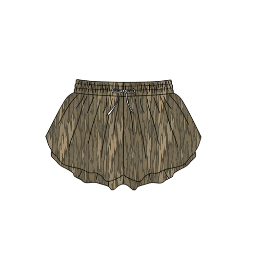 ( Moq 5 ) Preorder Baby Girls Camo Yoga Southern Shorts Bottoms