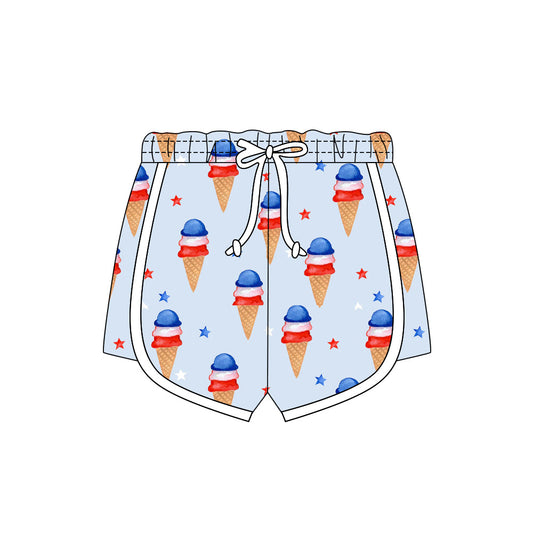 ( Moq 5 ) Preorder Baby Girls Kids Popsicles 4th of July Shorts Bottoms