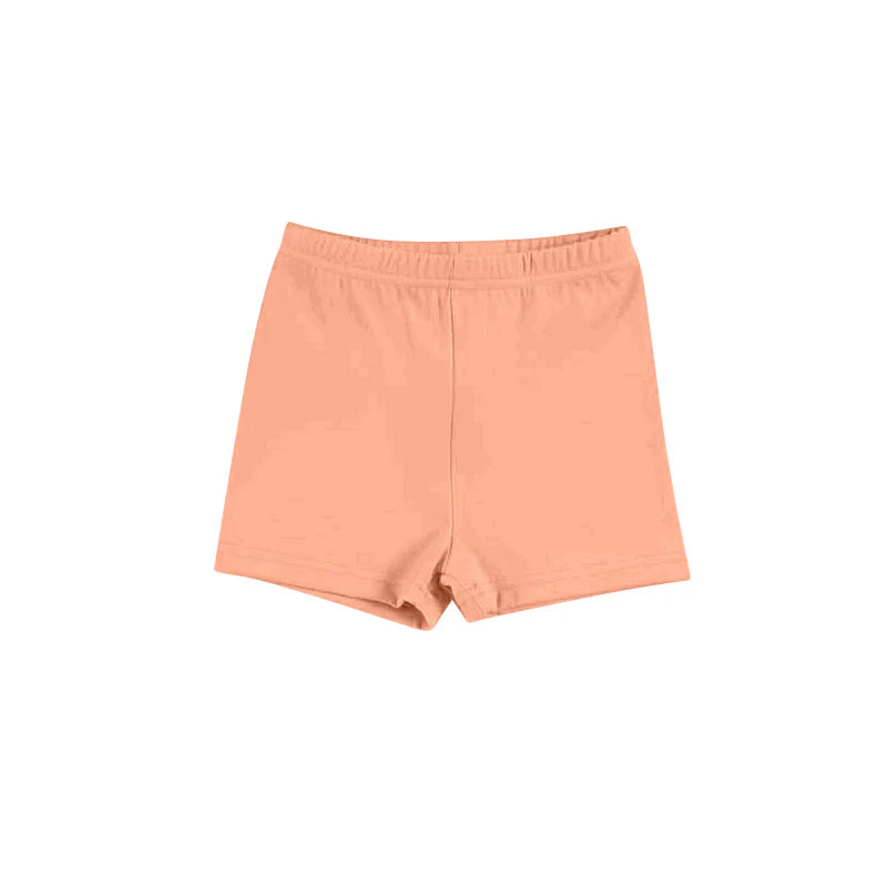 ( Moq 5 ) Preorder Baby Girls Kids Orange Bottom Yoga Active Shorts