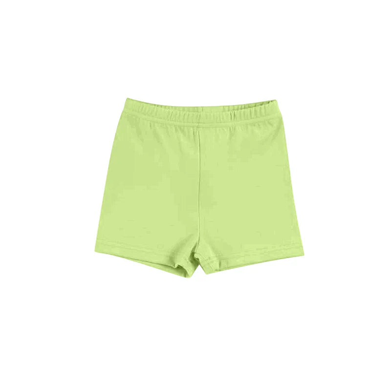 ( Moq 5 ) Preorder Baby Girls Kids Green Bottom Yoga Active Shorts