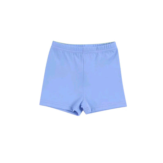 ( Moq 5 ) Preorder Baby Girls Kids Blue Bottom Yoga Active Shorts