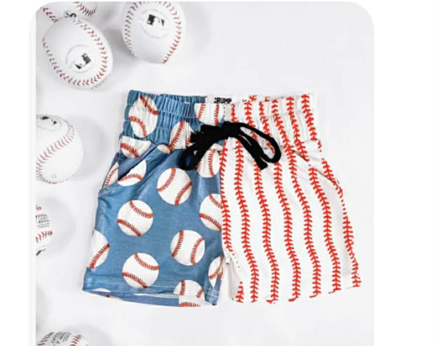 ( Moq 5 ) Preorder Baby Boys Kids Baseball Summer Pockets Shorts Bottoms