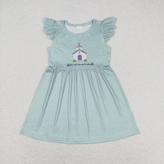 Baby Girl Short Sleeves Church Summer Dress