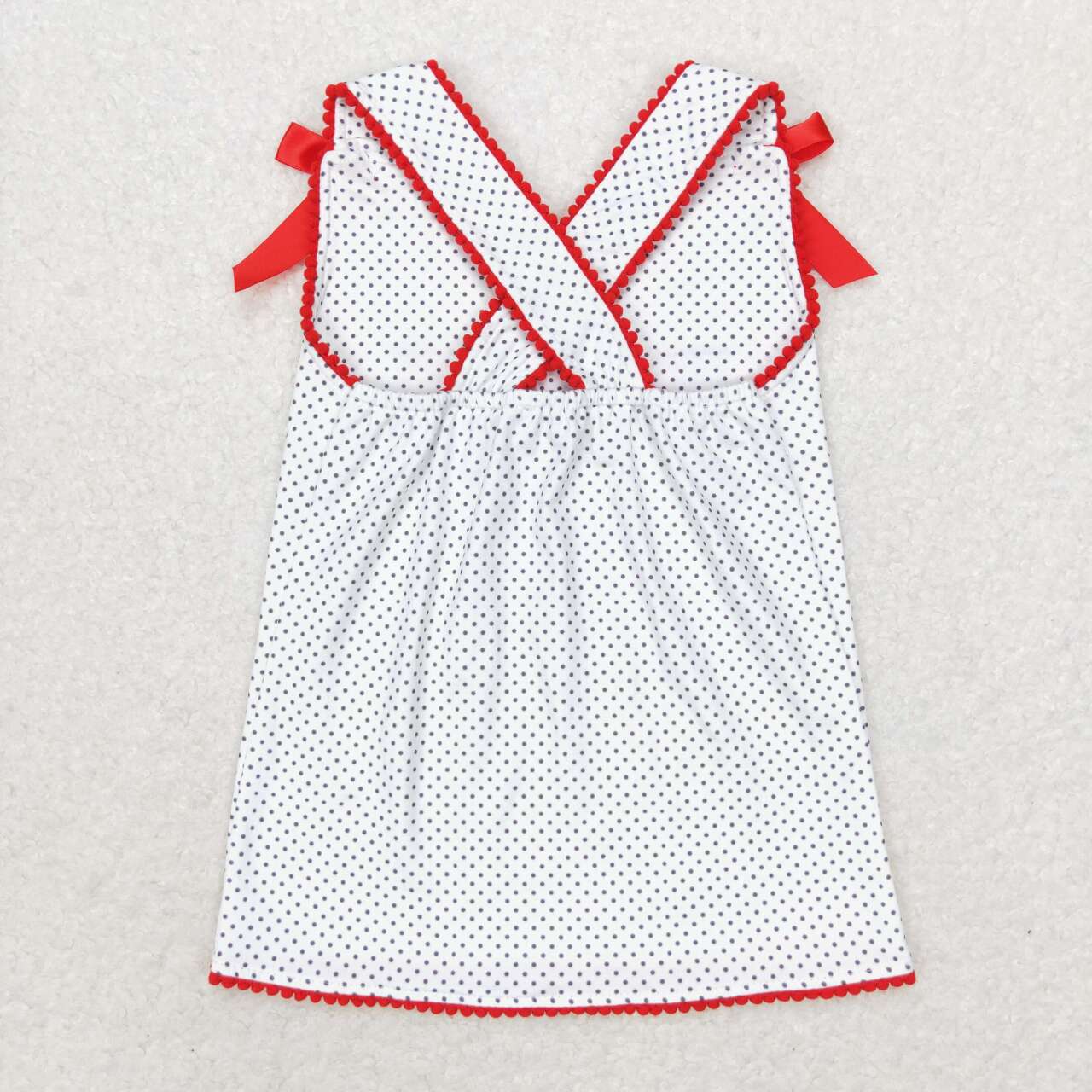 Baby Girl July 4th Embroidery Flags Tops