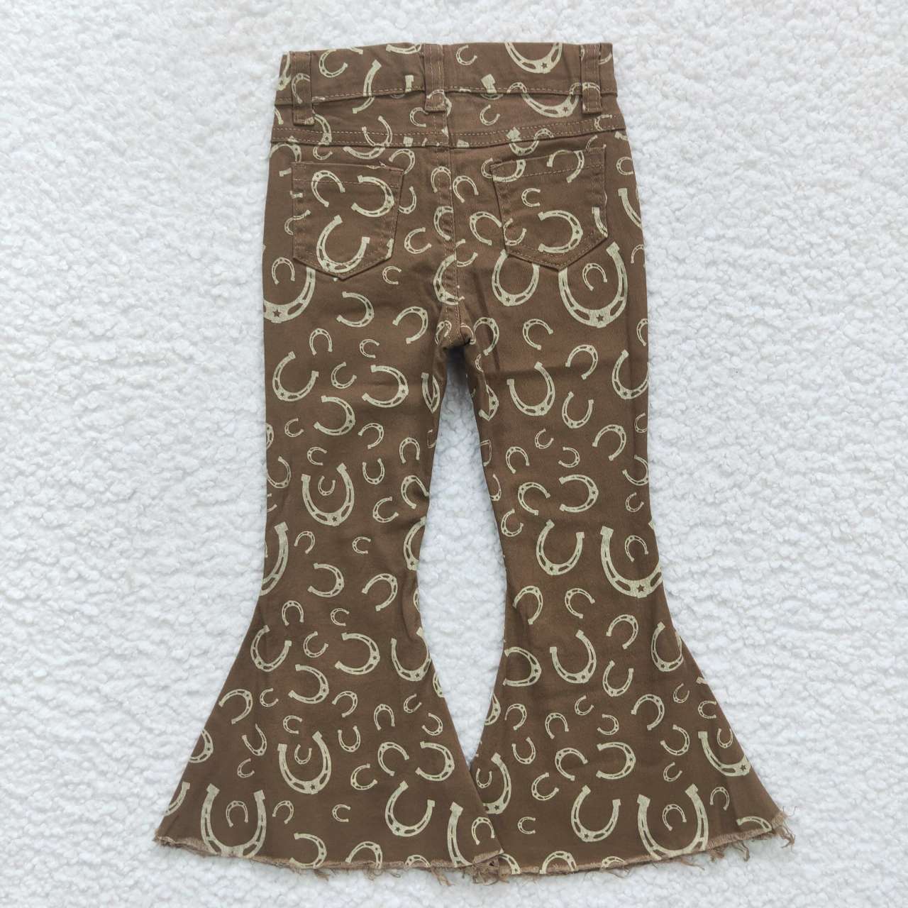 P0227 Baby Girl Western Denim Bell Pants Jeans