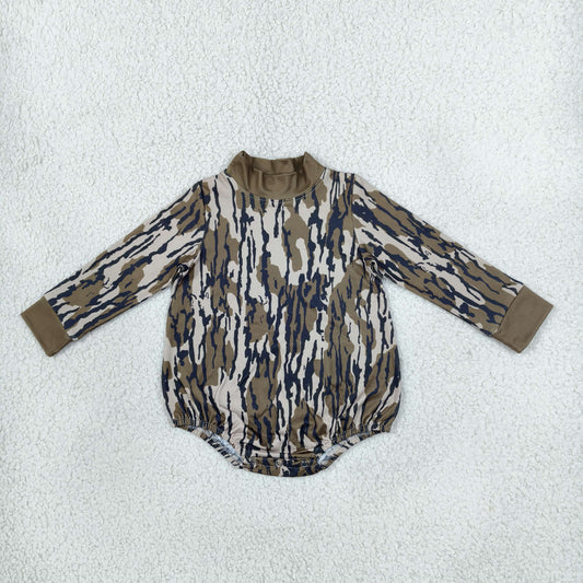 Baby Toddler Infant Long Sleeves Bubble Camo Romper Mock Neck Clothes RTS